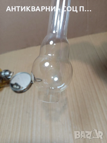 Соц Стара Газена Лампа С Огледално Отражение. НОМЕР 714., снимка 9 - Антикварни и старинни предмети - 53513858