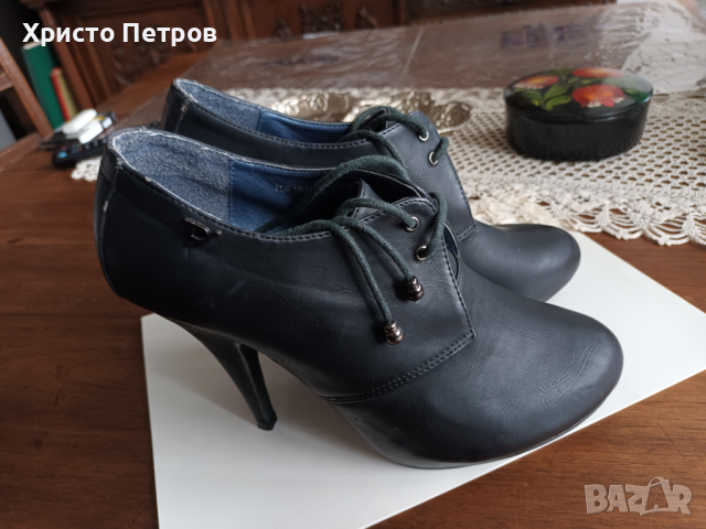 ЕЛЕГАНТНИ ДАМСКИ БОТИ ОТ ЕСТЕСТВЕНА КОЖА, снимка 8 - Дамски боти - 36141464