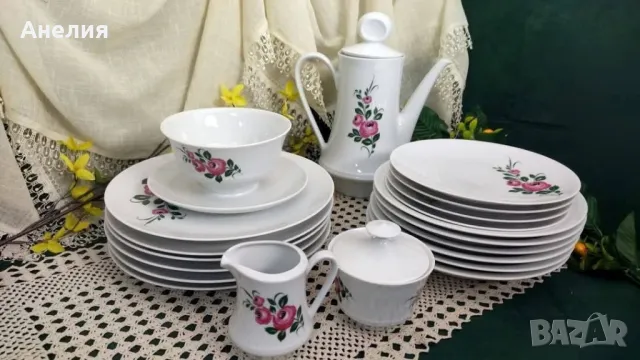 Mitterteich Bavaria рози, снимка 4 - Чинии - 50153471