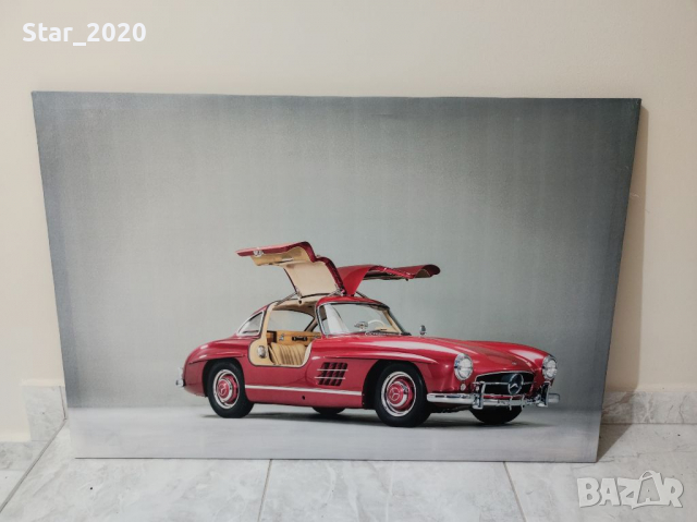 Светеща картина с Led осветление - Mercedes SL old