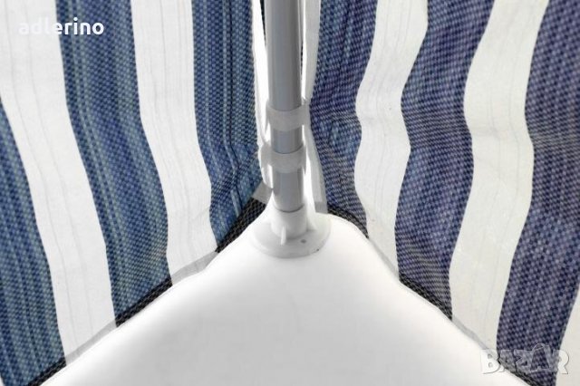 Градински павилион 3 х 3 метра, градинска шатра, шатра с 4 страници, синя райе , снимка 2 - Градински мебели, декорация  - 34153422