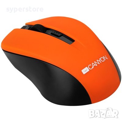 Мишка Безжична CANYON CNE-CMSW1O 1200dpi 3 btn Оранжева Wireless Optical Mouse, снимка 2 - Клавиатури и мишки - 39598217