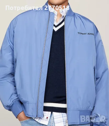 Мъжко зимно яке, бомбер Tommy Jeans, снимка 6 - Якета - 47949364