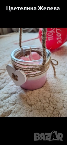 Свещ от соев восък , снимка 3 - Статуетки - 53293921