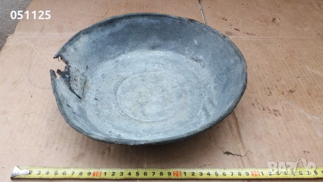 кована възрожденска купа, поднос мед , снимка 2 - Антикварни и старинни предмети - 39863170