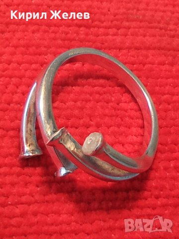 ЕФЕКТЕН СРЕБЪРЕН ФЕШЪН АРТ ПРЪСТЕН СРЕБРО 925 ДИЗАЙНЕРСКИ СТИЛЕН МОДЕЛ 37822, снимка 18 - Пръстени - 40757643