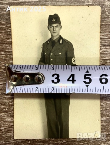 Старинна фотография на войник от Вермахта, Коледа 1938 г., снимка 4 - Колекции - 53597252