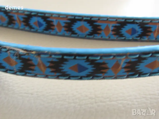 Нов дамски колан със синя лицева част, снимка 4 - Колани - 48313176