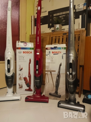 КАТО НОВИ. - Мощни Безкабелни прахосмукачки BOSCH- 2 in 1 ,Li-ion 40мин., снимка 10 - Прахосмукачки - 52204007