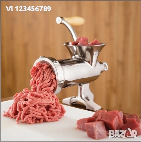 Алуминиева месомелачка, ръчна 10 ти номер, снимка 3 - Месомелачки - 53861428