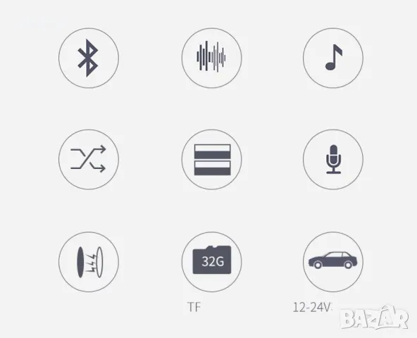 Хендсфри mp3/ bluetooth плеър с двойно USB, за автомобил с радио приемник HF31, снимка 2 - Слушалки, hands-free - 47774981