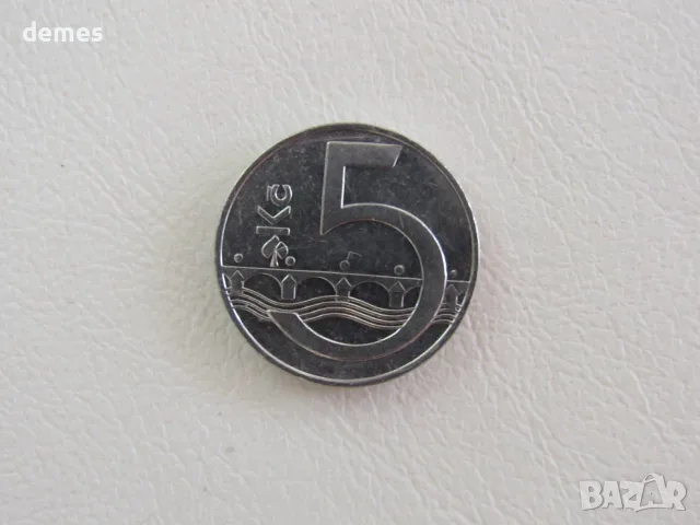 5 крони 1993 година-Чехословакия 255D
