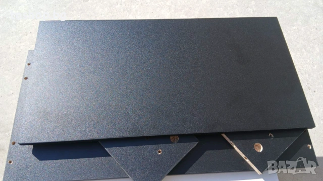 Черна стойка за монитор с отделение Relaxdays немско производство, снимка 7 - Бюра - 53790720