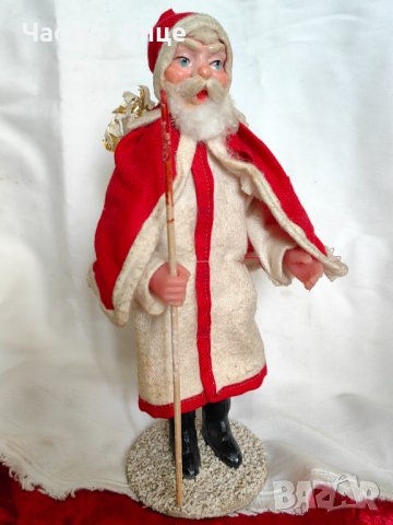 Уникална Кукла Дядо Коледа от Царски Времена 30те г на 20 век, снимка 2 - Антикварни и старинни предмети - 42735239