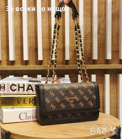 Guess Дамска Чанта Шанел - Налични Различни Цветове Код SK581, снимка 9 - Чанти - 53092048