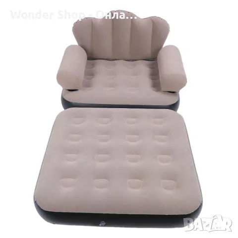 🛋️ Надуваем фотьойл 5 в 1 SuperSofa – Пет вида комфорт в едно удобно решение! 🛋️, снимка 6 - Надуваеми легла - 50312546