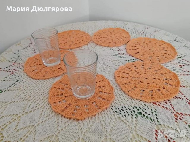 Плетени подложки за чаши, снимка 2 - Аксесоари за кухня - 34469998