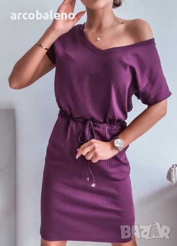 Дамска памучна рокля  SAMANTA, 2цвята , снимка 3 - Рокли - 50704734