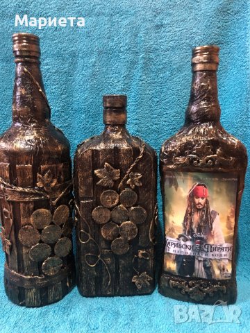 Декорирани бутилки , снимка 5 - Други стоки за дома - 39432980
