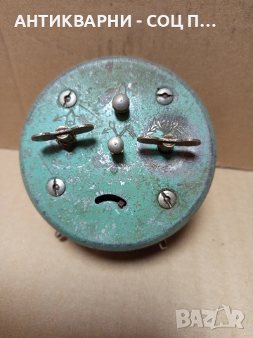 Стар Чешки Часовник Будилник. , снимка 3 - Антикварни и старинни предмети - 52381597