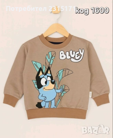 Детски блузки с Блуи или Соник, снимка 4 - Детски Блузи и туники - 52501412