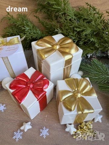 Коледни свещи “подарък”, снимка 10 - Декорация за дома - 52088472