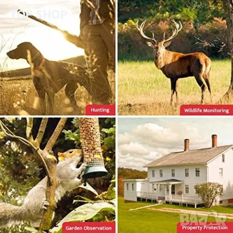 Нова водоустойчива ловна камера за диви животни Нощно виждане Лов Сигурност, снимка 3 - Спортна екипировка - 49657650