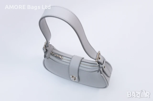 Ежедневна дамска чанта AMORE Chiara - Gray, снимка 6 - Чанти - 50656982