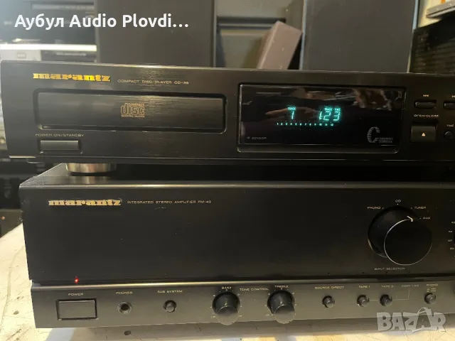 Marantz 74PM40 Усилвател и Marantz Compact Disc Player CD-38 74CD38 USA Сет , снимка 4 - Ресийвъри, усилватели, смесителни пултове - 48944439