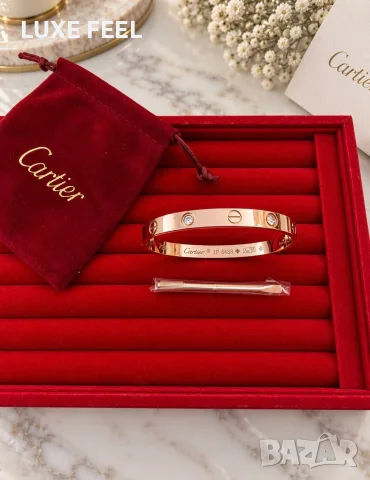 Cartier ⚜️Дамска Гривна , снимка 3 - Гривни - 56061946