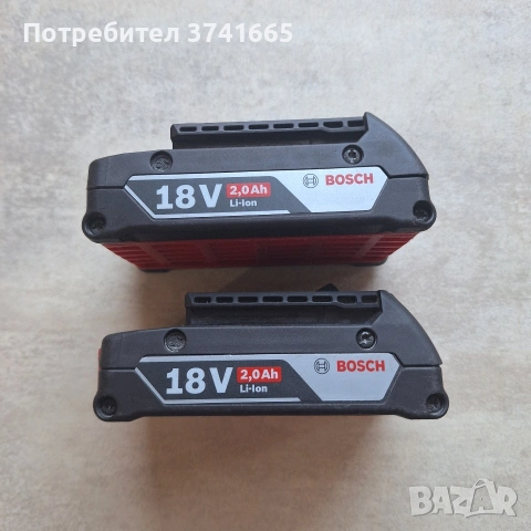 Зарядно устройство Bosch AL-1820CV + 2бр. Батерии GBA18-2Ah, снимка 3 - Винтоверти - 53114022