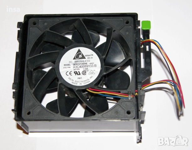 Вентилатори Delta QFR1212EHE 12см/120мм 38mm fan Делта  12V 1.5A 18W за сървъри и компютърни кутии, снимка 8 - Други - 52455256