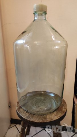 Стара стъклена дамаджана 20 литра. а, снимка 1