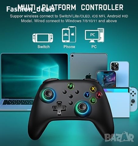 Нов Безжичен контролер джойстик за Nintendo Switch Lite OLED игри геймър, снимка 3 - Други игри и конзоли - 42002812