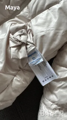  Двулицево зимно яке с качулка Mayoral, снимка 3 - Бебешки якета и елеци - 49117489