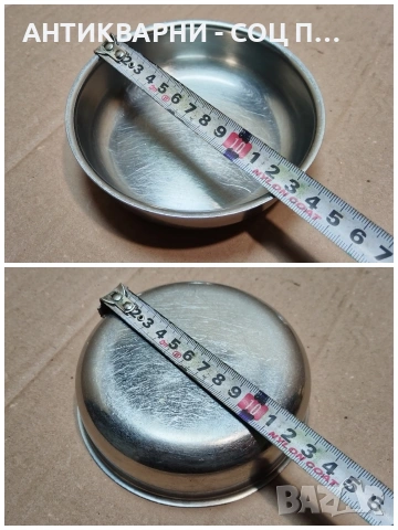 Комплект Стар Соц Хром Сервиз Хром Купички / 6 Броя. / НОМЕР 900., снимка 6 - Антикварни и старинни предмети - 53660256