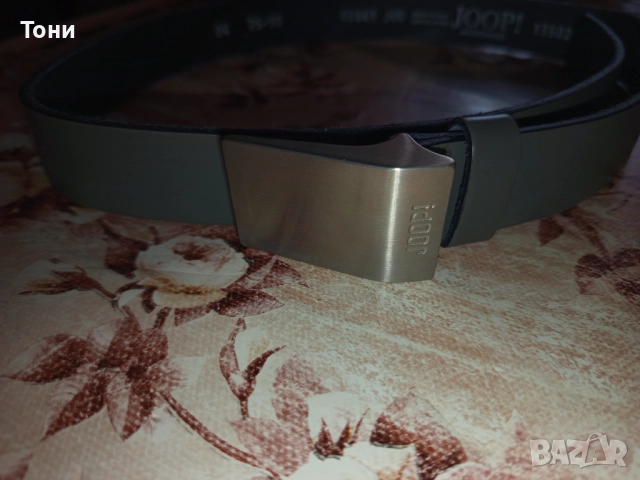 JOOP ITALY Нов Мъжки Колан Изцяло от Естествена Кожа 95см., снимка 12 - Колани - 52703329