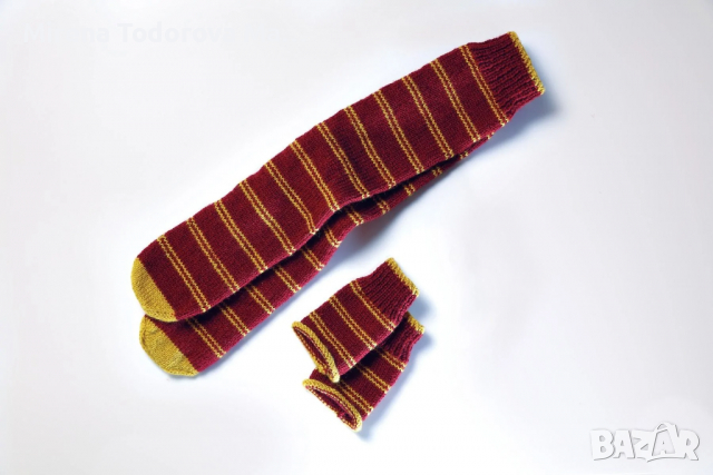 Хари Потър: Комплект за плетене на чорапи и ръкавици Грифиндор, снимка 4 - Приключенски - 36180167