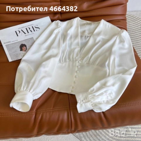 Ризка YSL от сатен, снимка 4 - Ризи - 52587654
