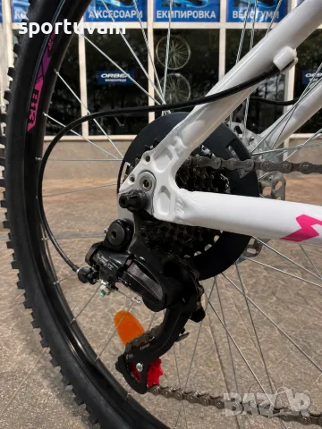 Планински велосипед SPRINT Hunter 26 бяло/розово Shimano, дискови спирачки, снимка 5 - Велосипеди - 55802436