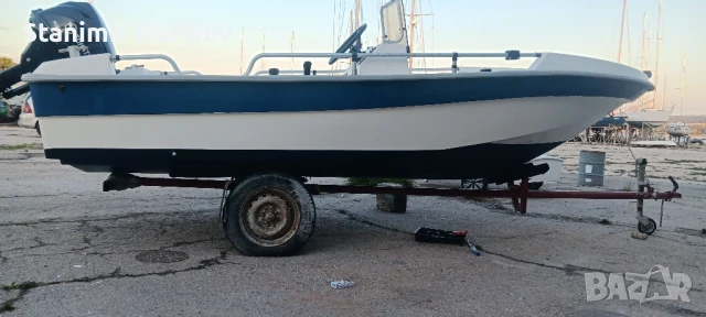 лодка двигател и ремарке без регистрация