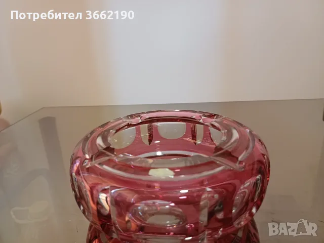Пепелник от рязан кристал, снимка 2 - Пепелници и декоративни съдове - 56122099