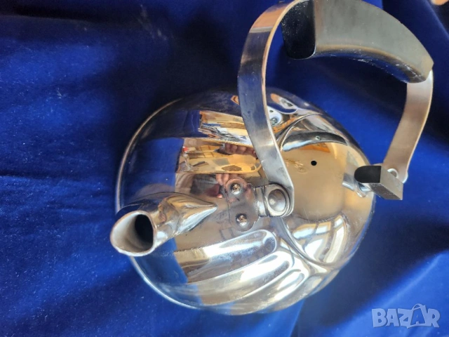 чайник мелхиор голям 2 л и  2 бр. по-малки: вместимост ок.0,5-0,75 л., СССР, солидни, ново състояние, снимка 2 - Други - 49597570