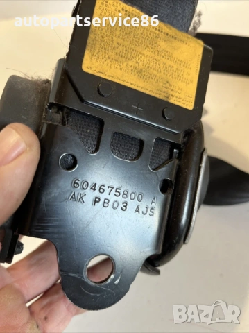 Преден ляв колан за седалка за Peugeot 4007 2.2 HDI (2009) 604675800A, снимка 2 - Части - 53655737