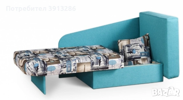 Малък разтегателен диван "Глория", снимка 3 - Дивани и мека мебел - 53743910