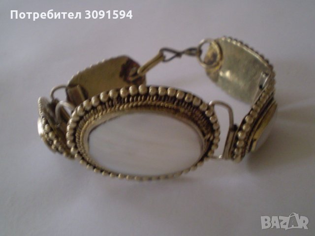 Ретро Гривна седеф и филигран, снимка 5 - Антикварни и старинни предмети - 35752028