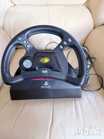 PlayStation 1 Комплект: Mad Catz Волан, Педали, 2 Джойстика, Игри, Кутия, снимка 11 - PlayStation конзоли - 52729874