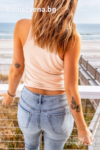 Разпродажба! Дамски топ в розово, снимка 2 - Корсети, бюстиета, топове - 39942751