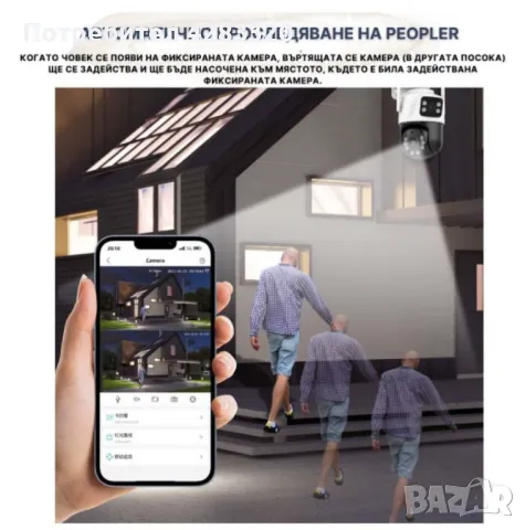 Двойна камера с AI WiFi 6 Mpx iCSee, снимка 10 - Други стоки за дома - 48903385
