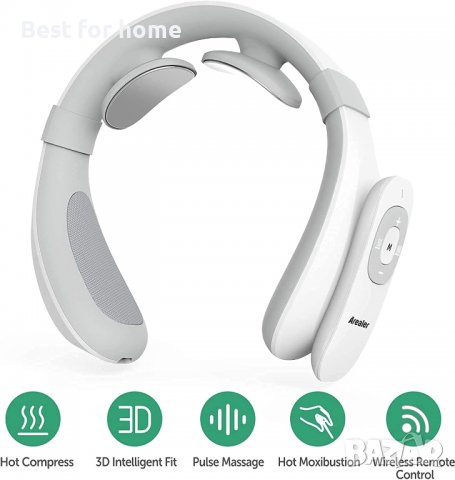 Масажор за врат и рамена с нагряване Neck Relax FE5718, снимка 5 - Масажори - 39645732
